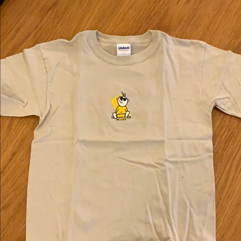 “Me cool” youth t shirt tan